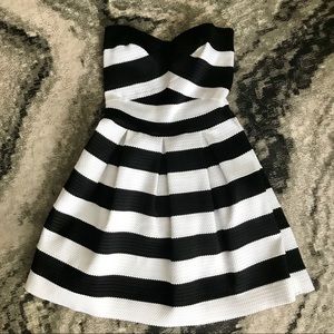 Bandage style fit & flare dress